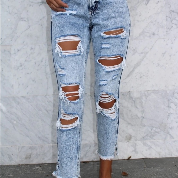KanCan Denim - KanCan high rise acid washed mom jeans